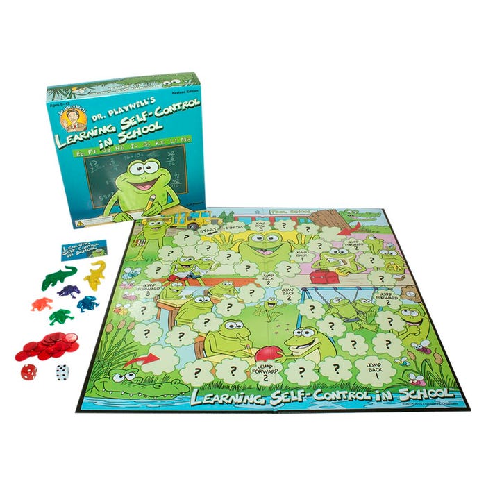 Childswork/Childsplay Dr. Playwell's Learning Self Control in School Board Game, Ages 6 to 12