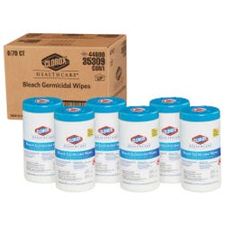 Image for Clorox Germicidal Wipes, Bleach, Case of 6 from School Specialty