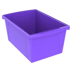 Storex Classroom Storage Bin, 5-1/2 Gallon, Purple
