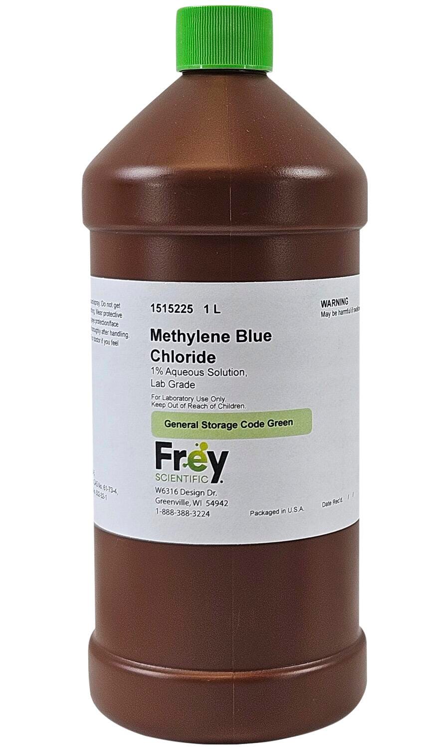 Frey Scientific Methylene, 1L, Blue, Lab Grade, Item Number 1515225
