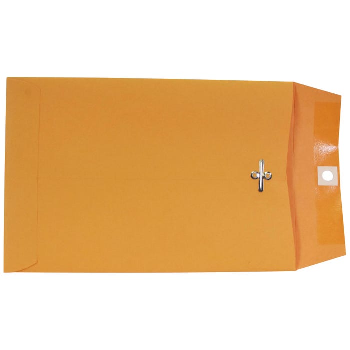 School Smart Kraft Envelopes with Clasp, 6 x 9 Inches, Pack of 100