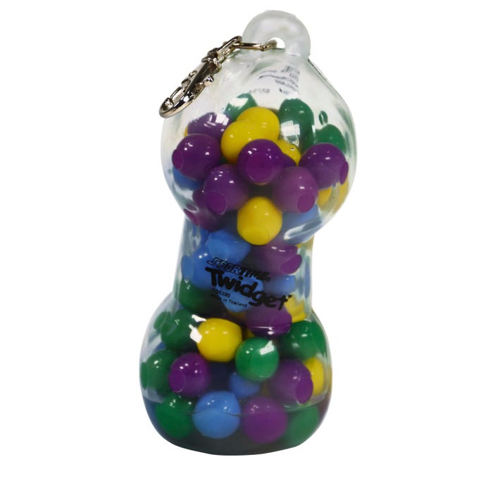 Abilitations Two-Handed Twidget Fidget with Keychain