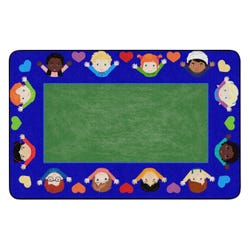Childcraft Celebrate Friendship Carpet, 8 x 12 Feet, Rectangle, Green
