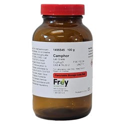 Frey Scientific Camphor, White, Lab Grade, 100 Grams