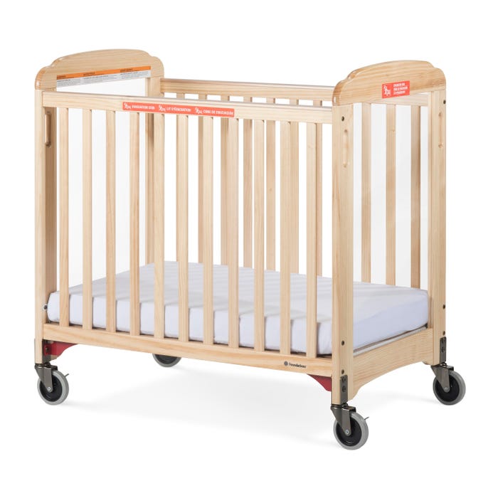 Foundations First Responder Fixed Side Clearview Evacuation Crib, 39-1/4 x 26-1/4 x 40 Inches, Natural