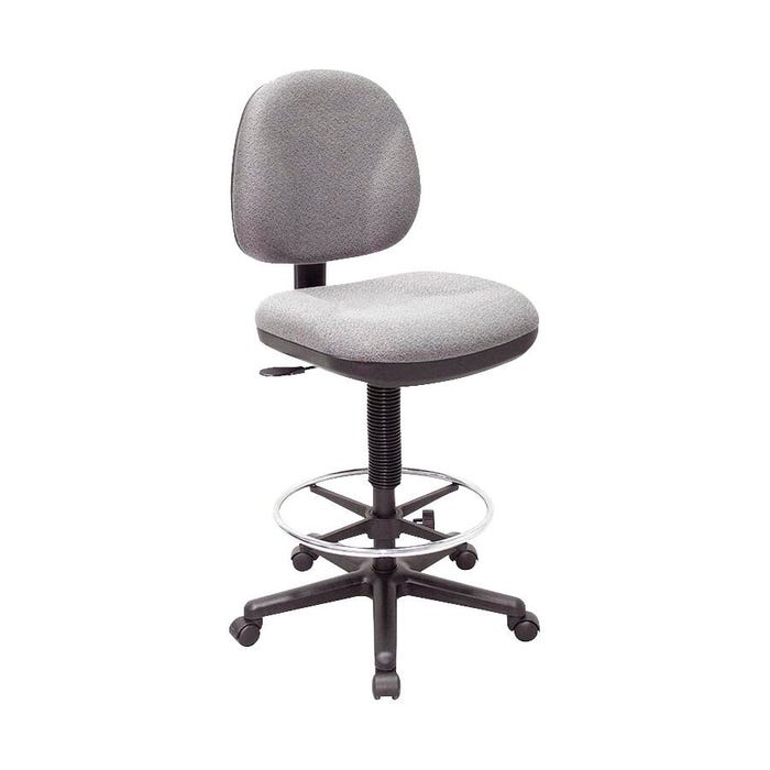 Classroom Select Millenia Task Stool, Gray, 24 x 24 x 40-1/2 to 50-1/2 Inches, 22 to 32 Inch Seat