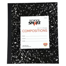 School Smart Flexible Cover Ruled Composition Book, 8-1/2 x 7 Inches, 40 Pages 002043