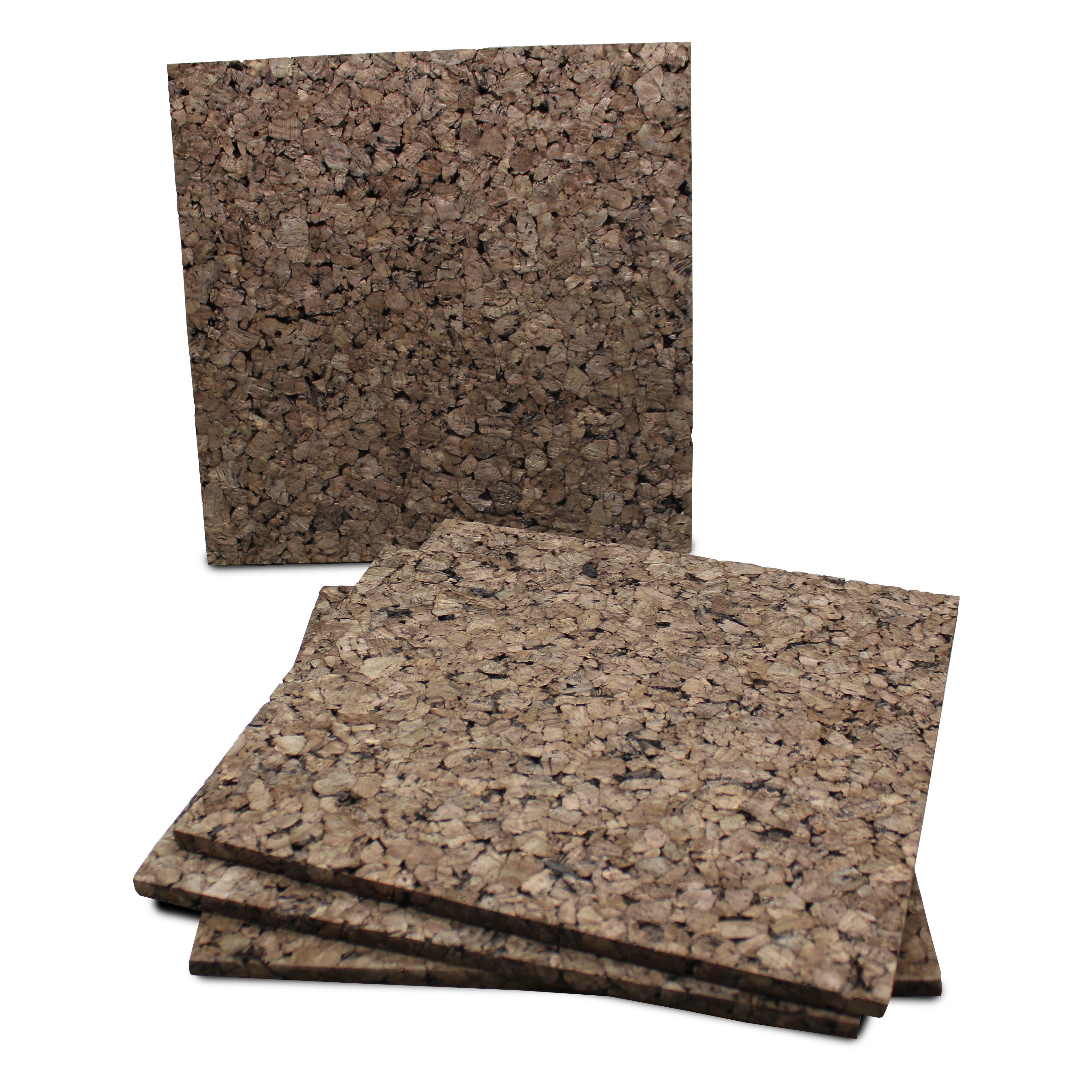 Flipside Cork Tiles, 12 x 12 Inches, Dark Cork, Pack of 4 2004939
