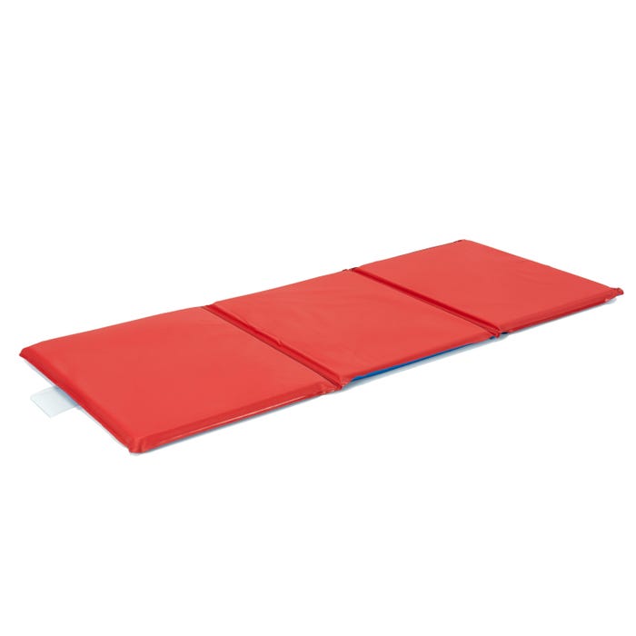 Childcraft Premium 3-Fold Rest Mat, 45 x 19 x 3/4 Inches, Red/Blue