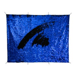 Abilitations Sensory Sequin Panel, Blue/Black, XL, 48 x 60 Inches, Item Number 2100626