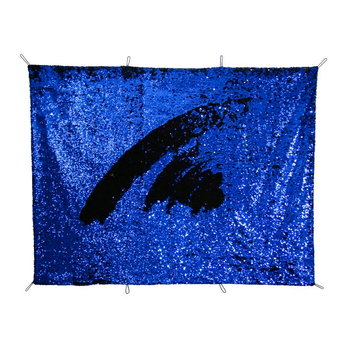 Abilitations Sensory Sequin Panel, Blue/Black, XL, 48 x 60 Inches
