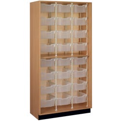 Stevens I.D. Systems Bin Cabinet, 24 Bins, 42 x 23 x 84 Inches 4001090