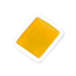 Prang Non-Toxic Semi-Moist Watercolor Paint Refill, Plastic Half Pan, Yellow, 12 Pans, Item Number 001266