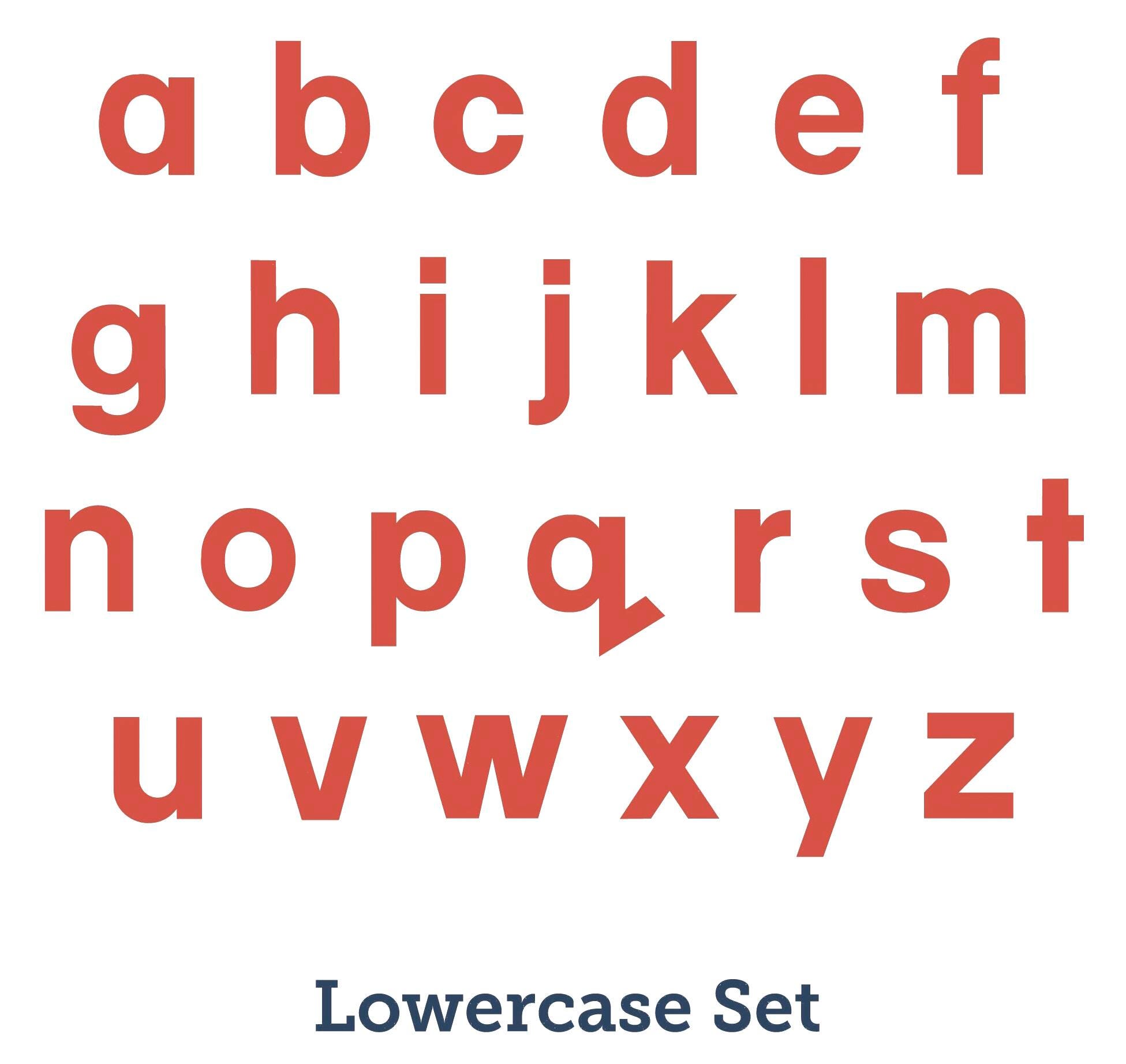 Image for AccuCut Block Alphabet, Lowercase, 4 Inches, Set of 24 from School Specialty
