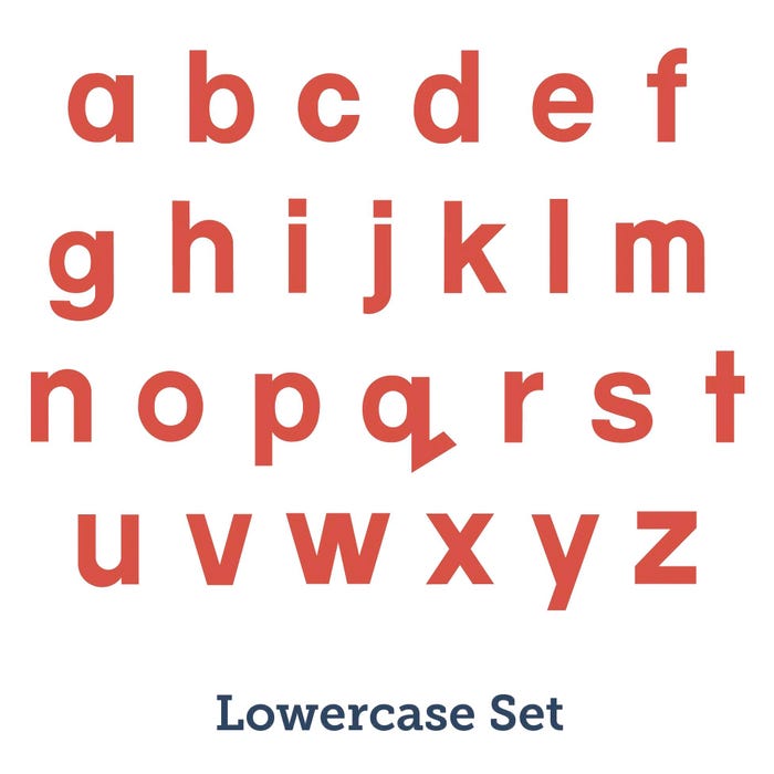AccuCut Block Lowercase Alphabet Die Set, 4 Inches, Set of 24
