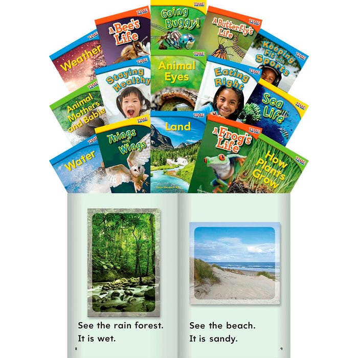 Teacher Created Materials TIME FOR KIDS Science Guided Reading, Grade 1, Set of 15