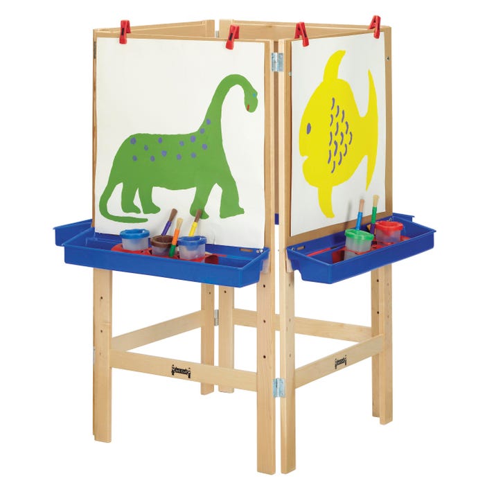 Jonti-Craft 4-Way Easel, 24 x 24 x 46-1/2 Inches