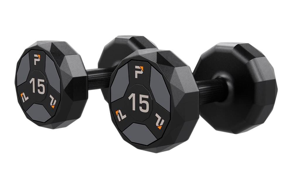 Power System Urethane Dumbbells, Pair, 15 Pounds 2048089