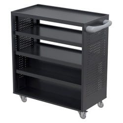Image for Classroom Select Makerspace Tool Storage Cart, 51-1/4 x 19 x 40 Inches, Black from School Specialty