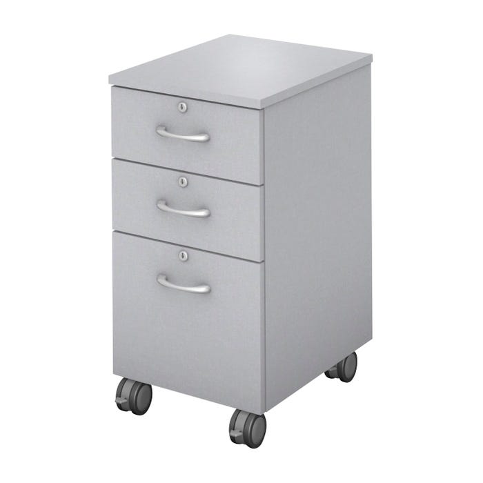Fleetwood Designer 2.0 Mobile Pedestal File Cabinet, Locking Drawers, 15 x 20 x 29 Inches