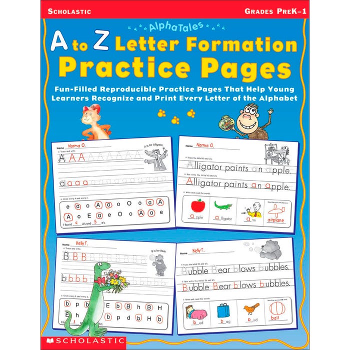 Scholastic AlphaTales, A to Z Letter Formation, Grades PreK to 1