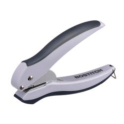 Bostitch EZ Squeeze One-Hole Punch, 10 Sheets, Gray, Item Number 1468654