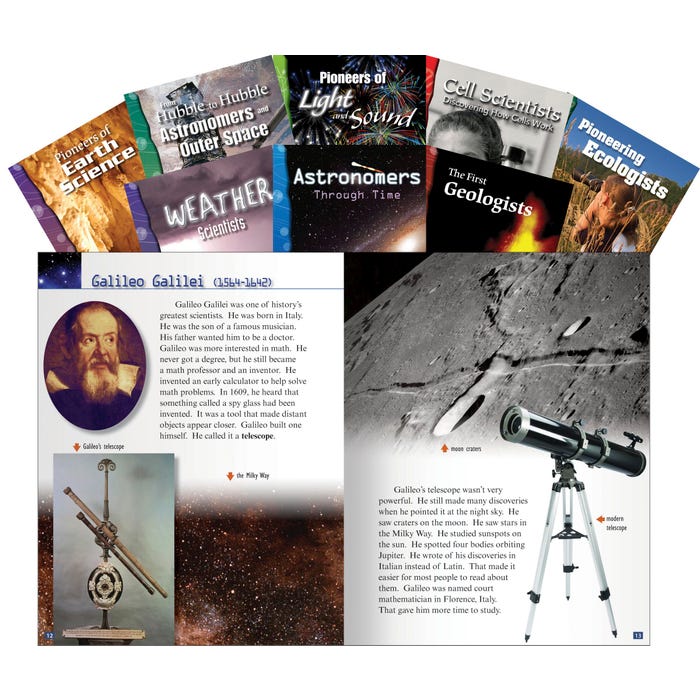Teacher Created Materials Scientists and their Discoveries Books, Grades 6 to 8, Set of 10