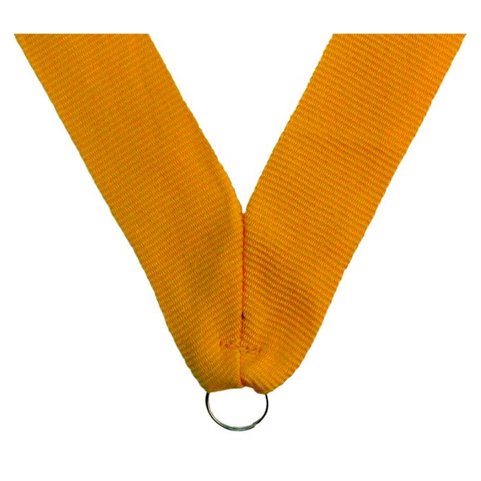 Neck Ribbon, 7/8 x 30 Inches, Gold