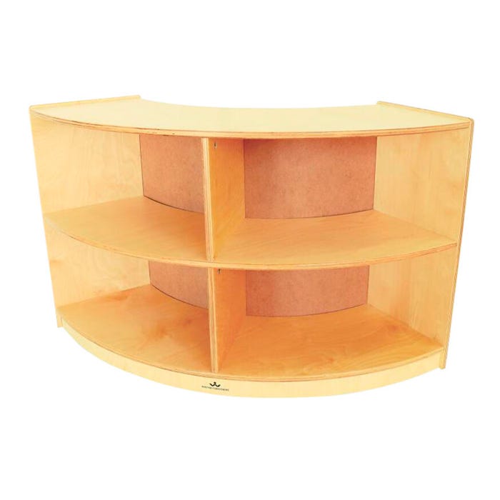 Whitney Brothers Curved Storage - Back In Curve, 41 x 11-3/4 x 24 Inches