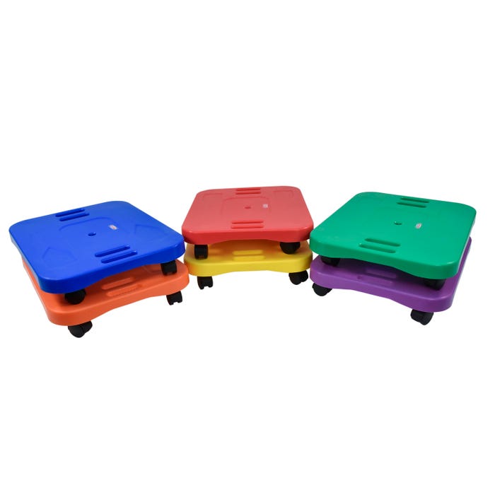 Sportime Large Ergonomic Scooters, 17 x 22 Inches, Set of 6