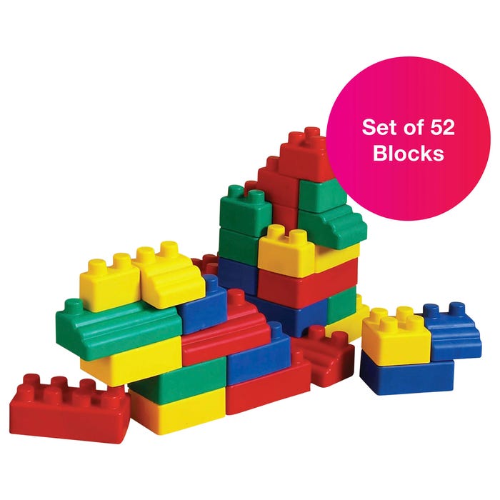 Edushape Flexi Edu-Block Set, 52 Pieces