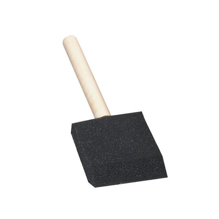 School Smart Wedge Foam Paint Brushes, 2 Inches, Pack of 10