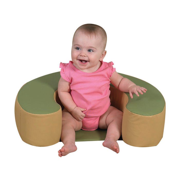 Children's Factory Woodland Sit Me Up, 24 x 18 x 6 Inches, Sage and Almond