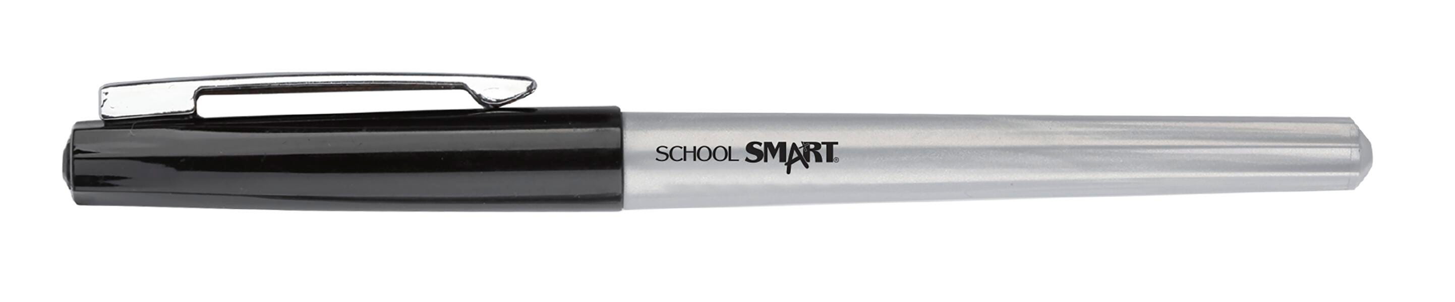 Image for School Smart Fineliner Pen, 0.4 mm Ultra Thin Tip, Black, Pack of 12 from School Specialty