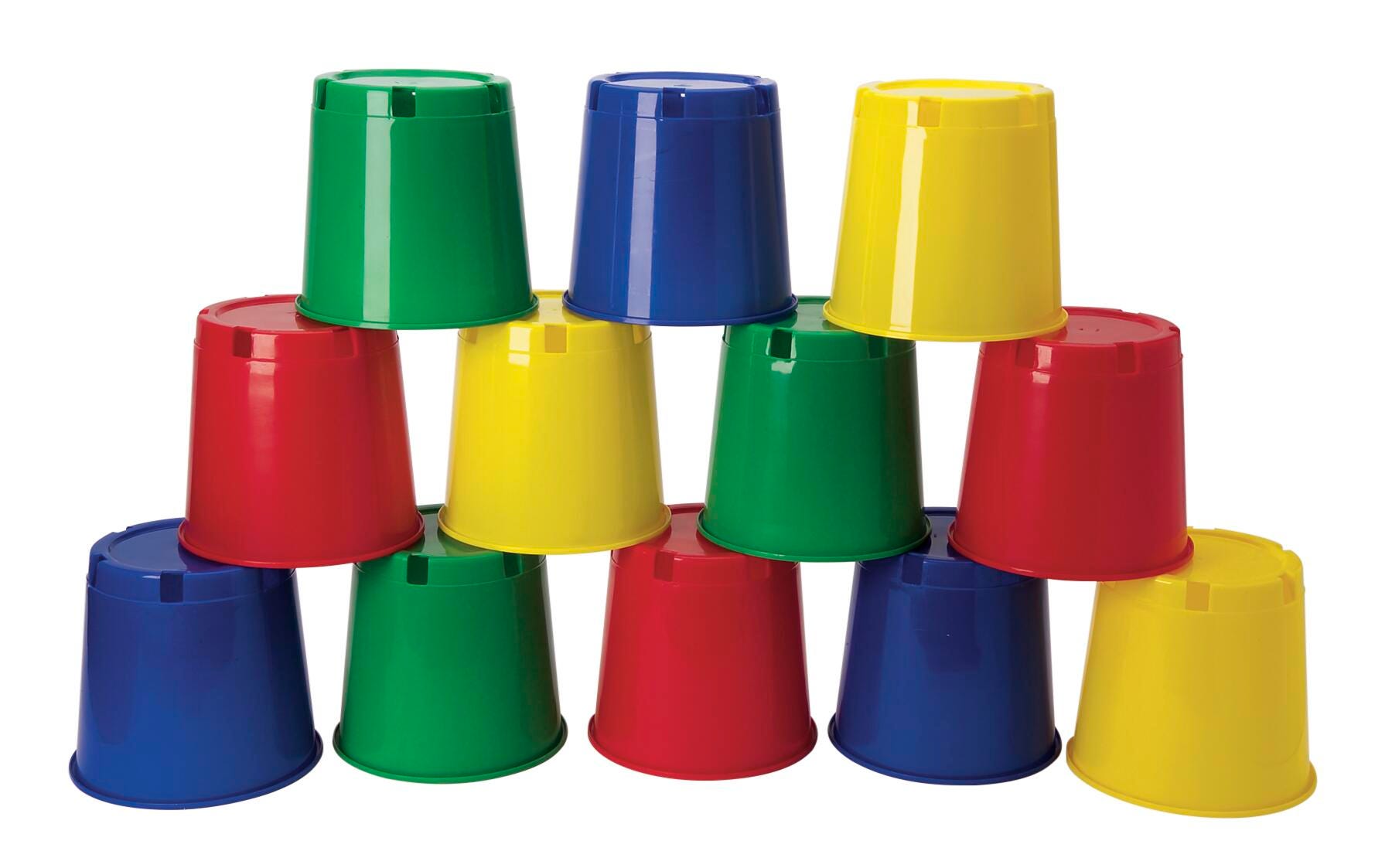 Multi-Buckets, Assorted Colors, Set of 12 2123728