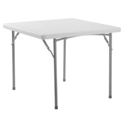 National Public Seating BT3000 Series Heavy Duty Folding Table, 36 x 36 x 29-1/2 Inches, Speckled Gray, Item Number 2104376