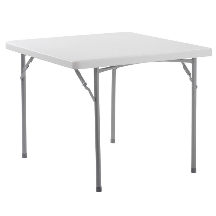 National Public Seating BT3000 Series Heavy Duty Folding Table, 36 x 36 x 29-1/2 Inches, Speckled Gray