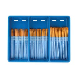 Royal & Langnickel Scholastic Choice Gold Taklon Brush Set, Set of 72 1502732
