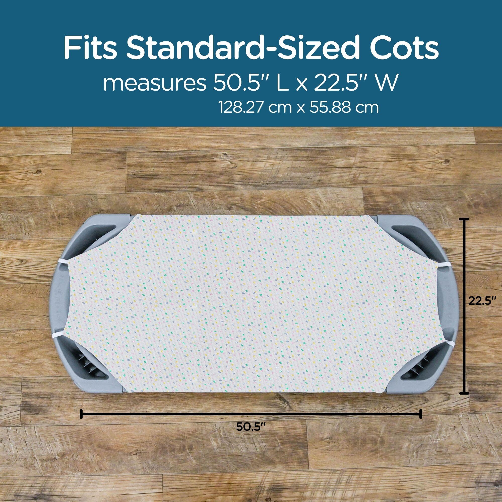 Angeles Angels Rest Sheet, Standard, 50-1/2 x 22-1/2 Inches, Set of 5 4004954