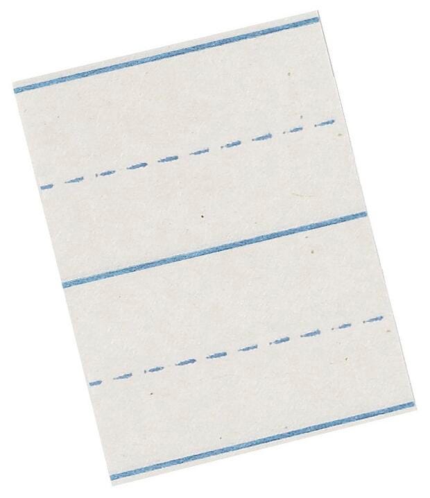 School Smart Picture Story Paper, 1 Inch Rule, 18 x 12 Inches, 500 Sheets 085217
