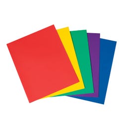 Image for School Smart Smooth 2-Pocket Folder with Fasteners, Assorted Colors, Pack of 25 from School Specialty