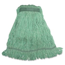 Genuine Joe Synthetic Blend Narrow Band Medium Mophead, Green