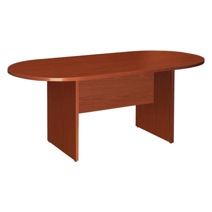 Classroom Select Oval Conference Table, Top/Base, 72 x 36 x 29-1/2 Inches, Cherry