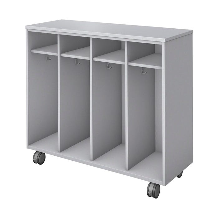 Fleetwood Designer 2.0 Cabinet,Four Lockers, No Door, Laminate Back Panel