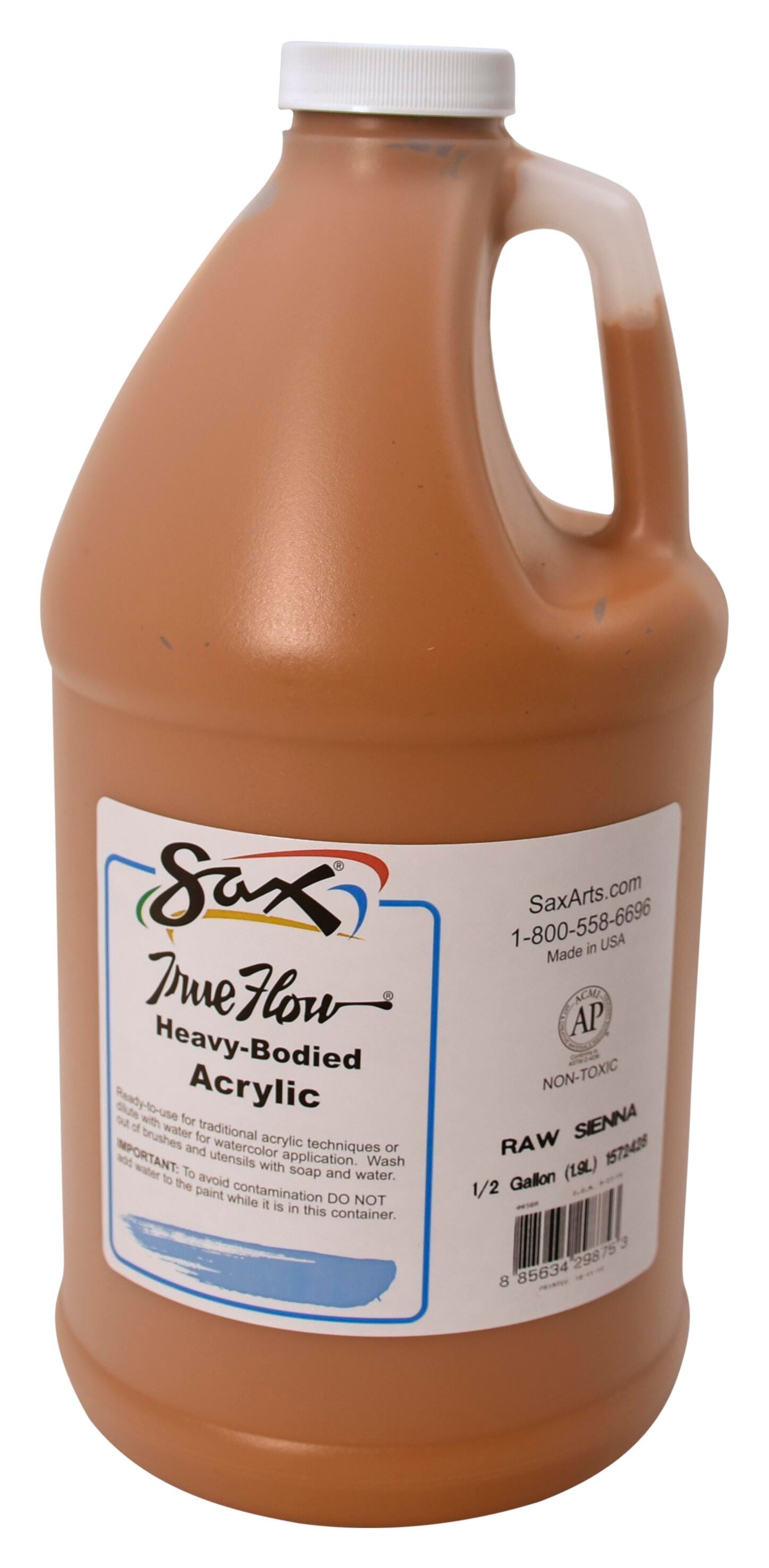 Sax Heavy Body Acrylic Paint, 1/2 Gallon, Raw Sienna 1572428