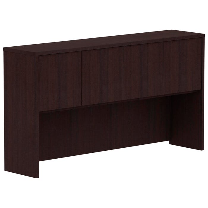 Classroom Select Laminate Hutch with Doors, 66-1/8 x 14-3/4 x 36 Inches, Espresso