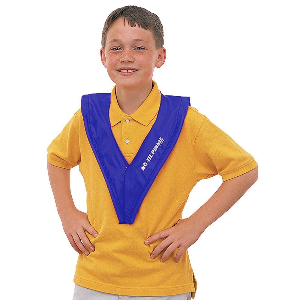 FlagHouse No Tie Pinnie, Child, Blue 2120607