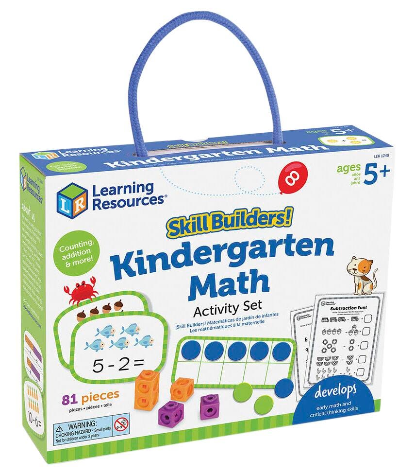 Learning Resources Skill Builders Kindergarten Math Activity Set 2094751