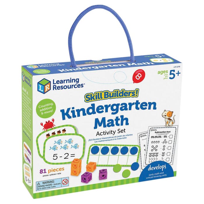 Learning Resources Skill Builders Kindergarten Math Activity Set