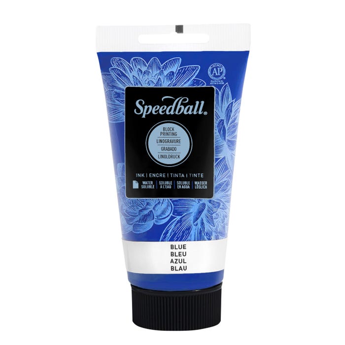 Speedball Water Soluble Block Printing Ink, Primary Blue, 2-1/2 Ounces